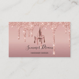 Simple Modern Handmade Honey Candle  Business Card