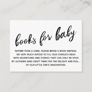 Simple Modern Handwriting Book Request Enclosure Card