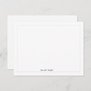 Simple Modern Handwriting Personalised Stationery  Card