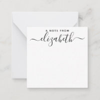 Simple Modern Handwritten A Note From Script Name