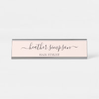Simple Modern Handwritten Blush Pink