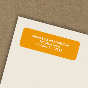 Simple Modern Honey Return Address Label