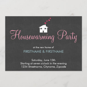Simple Modern Housewarming Party Invitations