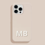 Simple Modern Initial Monogram<br><div class="desc">Simple Modern Initial Monogram Phone Case. Create your own personalised iPhone Case with custom initial name.</div>