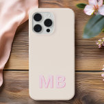 Simple Modern Initial Monogram iPhone 15 Pro Max Case<br><div class="desc">Simple Modern Initial Monogram Phone Case. Create your own personalised iPhone Case with custom initial name.</div>