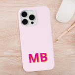 Simple Modern Initial Monogram iPhone 15 Pro Max Case<br><div class="desc">Simple Modern Initial Monogram Phone Case. Create your own personalised iPhone Case with custom initial name.</div>