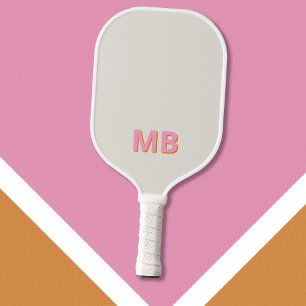Simple Modern Initial Monogram Pickleball Paddle