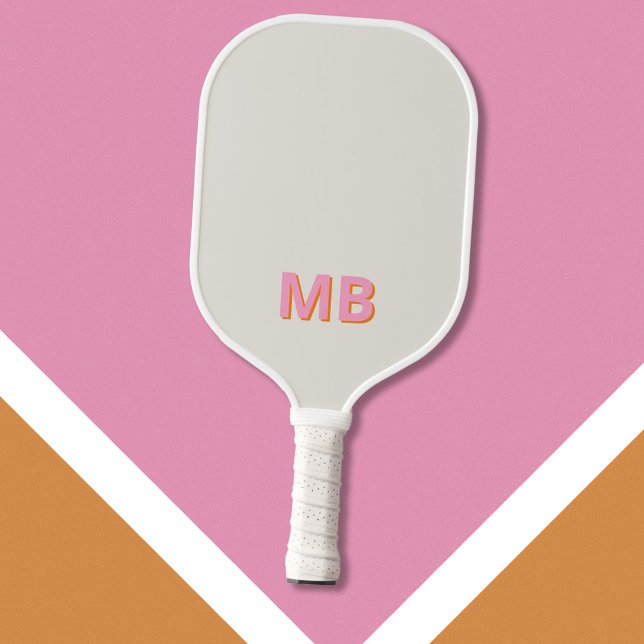 Simple Modern Initial Monogram Pickleball Paddle (Creator Uploaded)