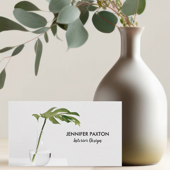 Simple Modern Interior Design Home Decorator Business Card (Creator Uploaded)