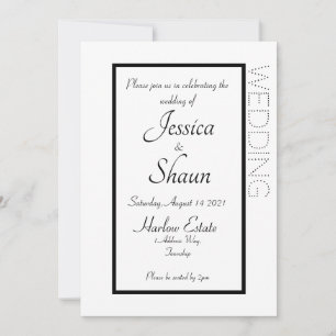 Simple Modern Invitation White