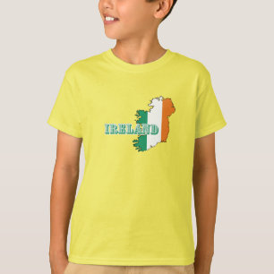 Simple Modern ireland irish Art Map Flag Souvenir T-Shirt