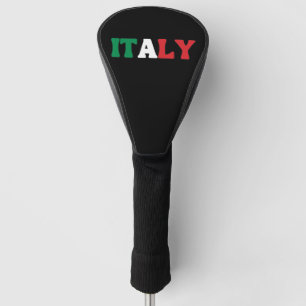 Simple Modern Italy National Flag Apparel Golf Head Cover