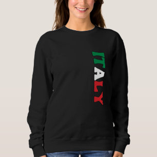 Simple Modern Italy National Flag Apparel Sweatshirt