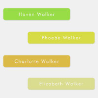 Simple Modern Kids Names Custom Waterproof