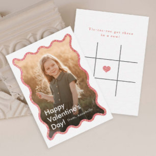 Simple Modern Kids Photo Classroom Valentine's Card