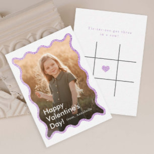 Simple Modern Kids Photo Classroom Valentine's Card