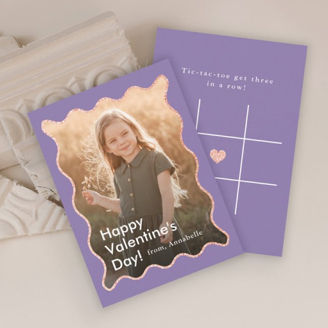 Simple Modern Kids Photo Classroom Valentine's Card (Creator Uploaded)