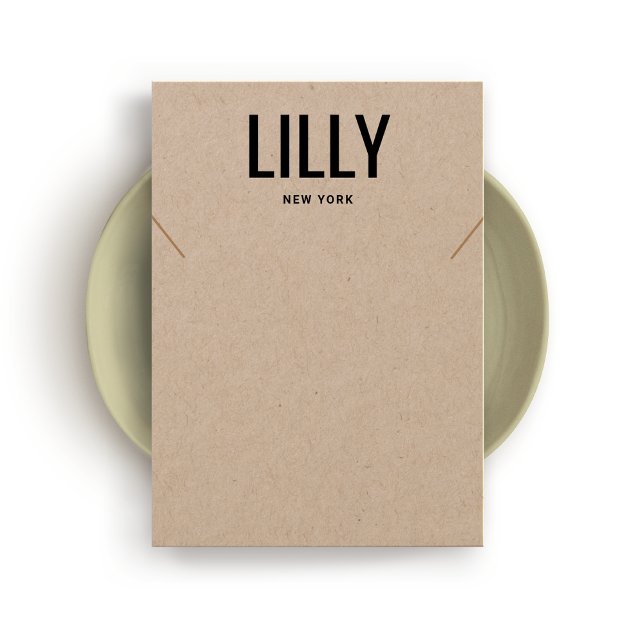 Simple Modern Kraft Necklace Bracelet Display Card (Creator Uploaded)