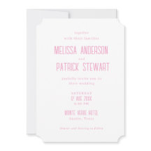 Simple Modern Light Elegant Pink Wedding