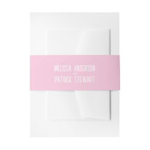 Simple Modern Light Elegant Pink Wedding