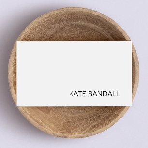 Simple Modern Light Grey Professional Business Card