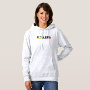 Simple Modern Lithuania lietuva Flag Souvenir Hoodie