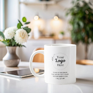 Simple modern Logo professional  Large Coffee Mug