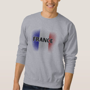 Simple Modern Love France Flag Paris Souvenir  Sweatshirt