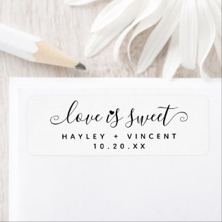 Simple Modern Love Is Sweet Script Names Wedding