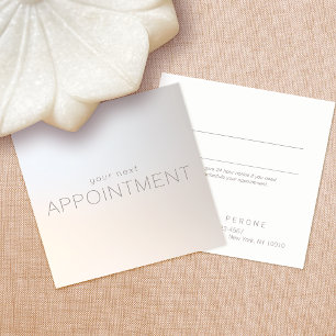 Simple Modern Luminous Appointment Reminder Card