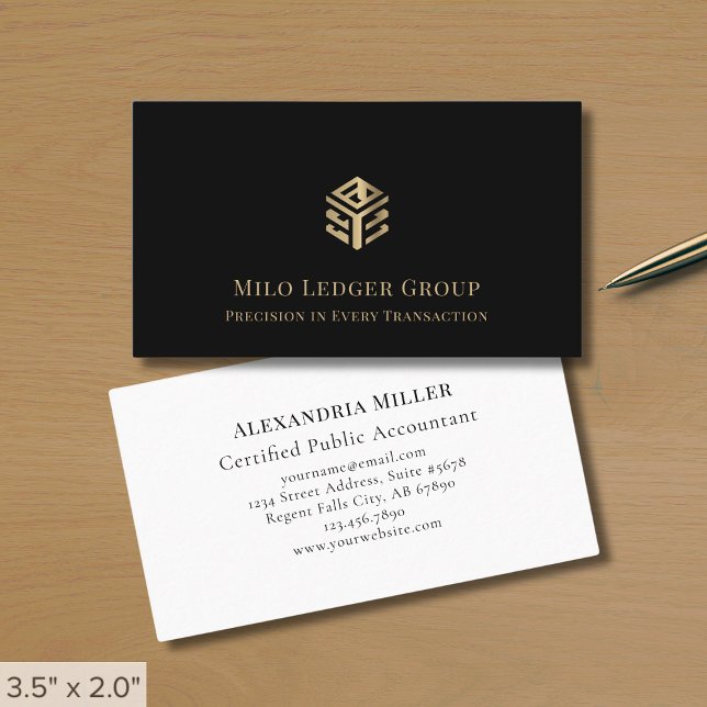 Simple Modern Luxury Business Card (Creator Uploaded)