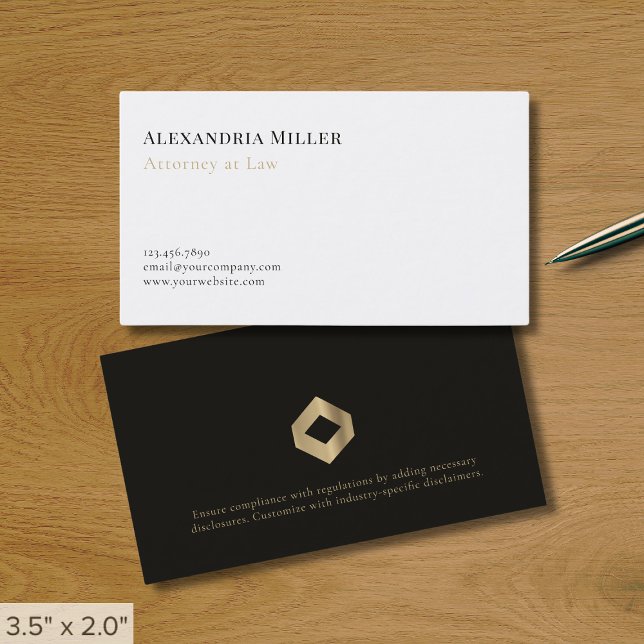 Simple Modern Luxury Logo Business Card (Creator Uploaded)
