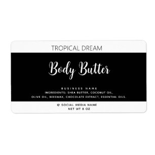 Simple modern luxury typography black label