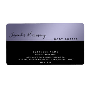 Simple modern luxury typography black product labe