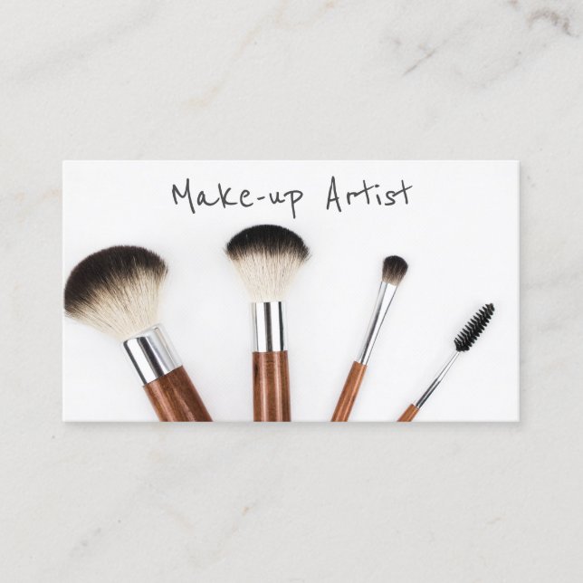 Simple Modern Make-up Artist Business Card (Front)