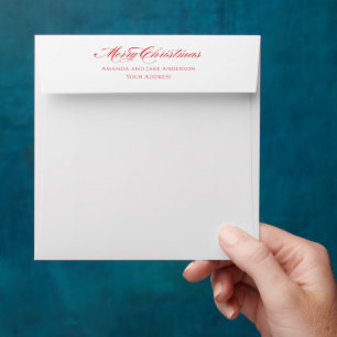 Simple Modern Merry Christmas  Envelope