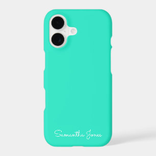 Simple Modern Minimal Aqua Case-Mate iPhone Case