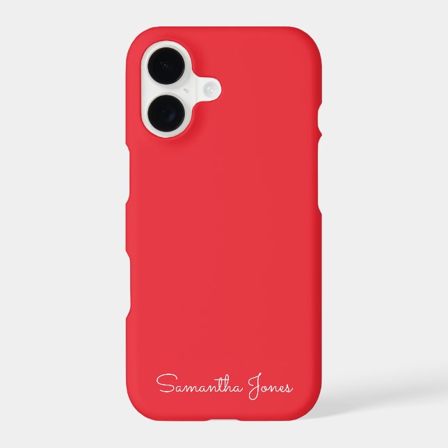 Simple Modern Minimal Bright red (Back)