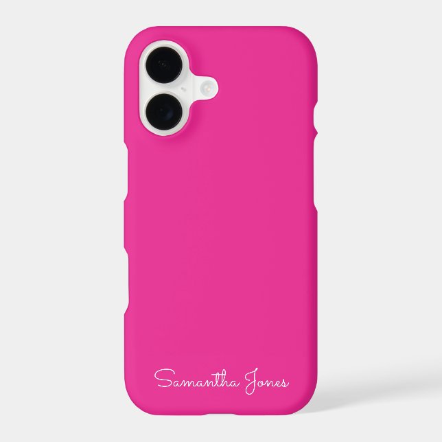 Simple Modern Minimal Fuschia Pink (Back)