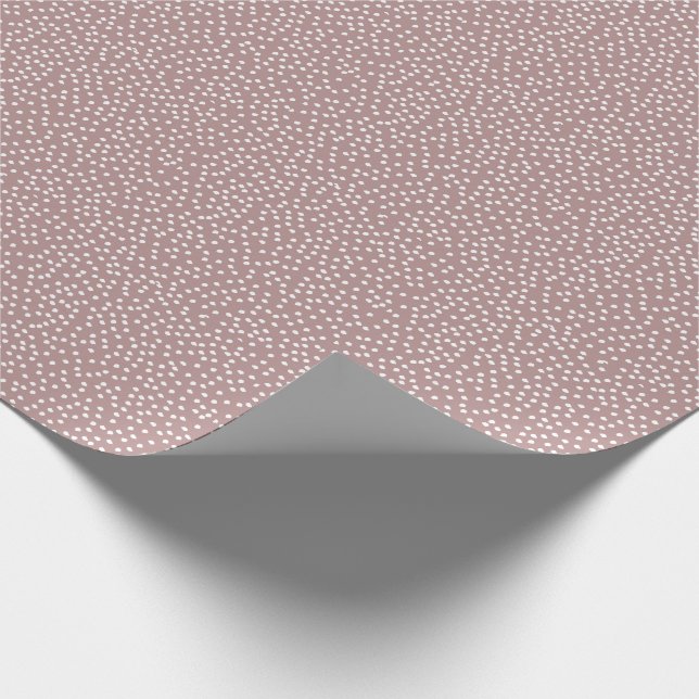 Simple Modern Minimal Polka Dots  Wrapping Paper (Corner)