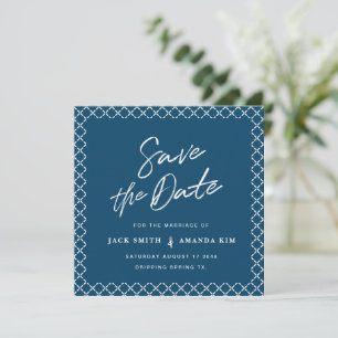 Simple Modern minimal Script Wedding save the date