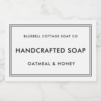 Simple Modern Minimal Soap Product Label