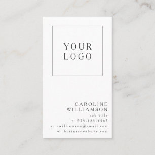 Simple Modern Minimal Vertical Professional Logo Business Card