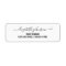 Simple Modern & Minimalist Address Label | White
