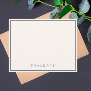 Simple Modern Minimalist Classic Thank You Card