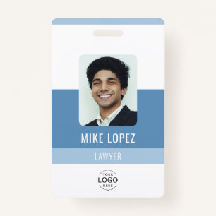 Simple Modern Minimalist Company Staff ID ID Badge