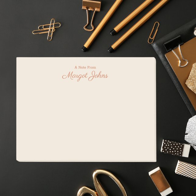 Simple Modern Minimalist Elegant Monogram Post-it Notes (Creator Uploaded)
