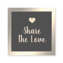 Simple modern minimalist gold referral card