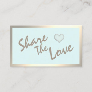 Simple modern minimalist gold referral card