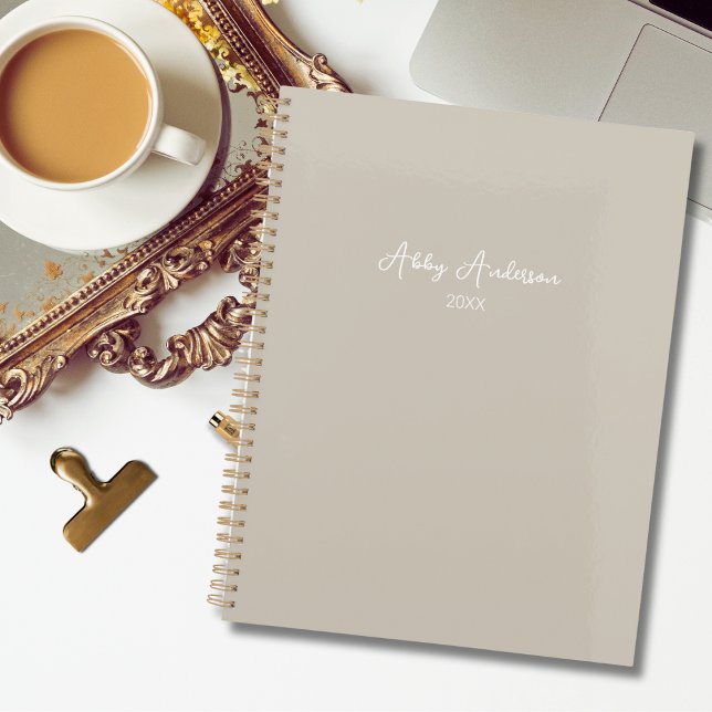 Simple Modern Minimalist Gold Script | Sand Planner (Creator Uploaded)